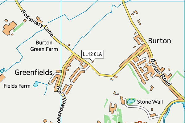 LL12 0LA map - OS VectorMap District (Ordnance Survey)