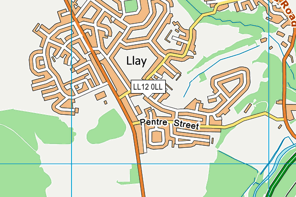 LL12 0LL map - OS VectorMap District (Ordnance Survey)