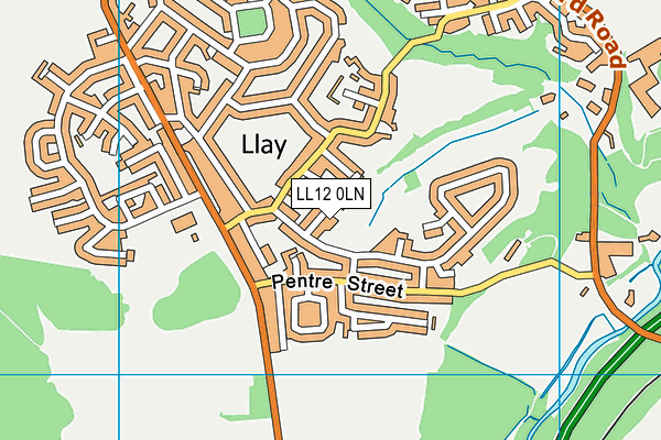 LL12 0LN map - OS VectorMap District (Ordnance Survey)