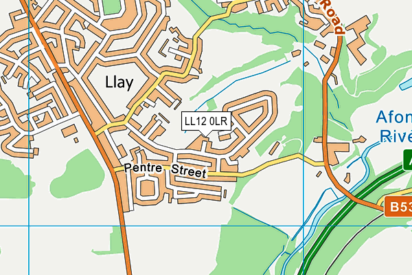 LL12 0LR map - OS VectorMap District (Ordnance Survey)