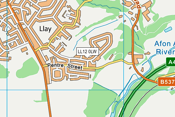 LL12 0LW map - OS VectorMap District (Ordnance Survey)