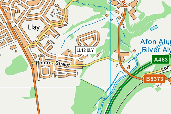 LL12 0LY map - OS VectorMap District (Ordnance Survey)