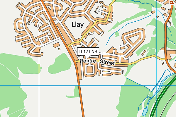 LL12 0NB map - OS VectorMap District (Ordnance Survey)