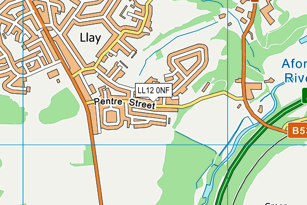 LL12 0NF map - OS VectorMap District (Ordnance Survey)