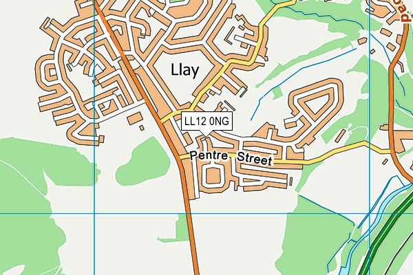 LL12 0NG map - OS VectorMap District (Ordnance Survey)