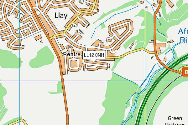 LL12 0NH map - OS VectorMap District (Ordnance Survey)