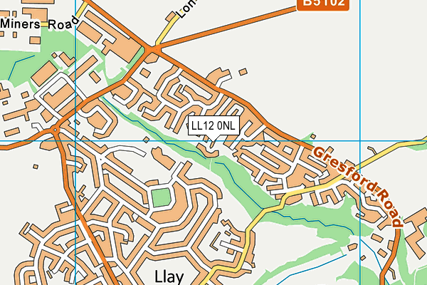 LL12 0NL map - OS VectorMap District (Ordnance Survey)