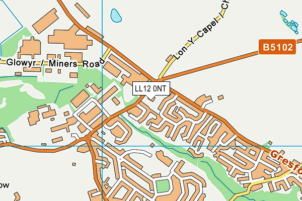 LL12 0NT map - OS VectorMap District (Ordnance Survey)