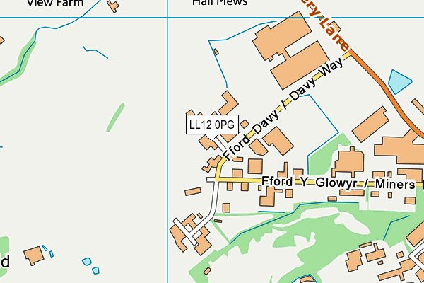 LL12 0PG map - OS VectorMap District (Ordnance Survey)