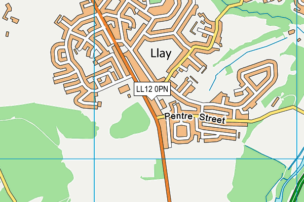 LL12 0PN map - OS VectorMap District (Ordnance Survey)