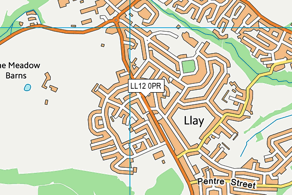 LL12 0PR map - OS VectorMap District (Ordnance Survey)