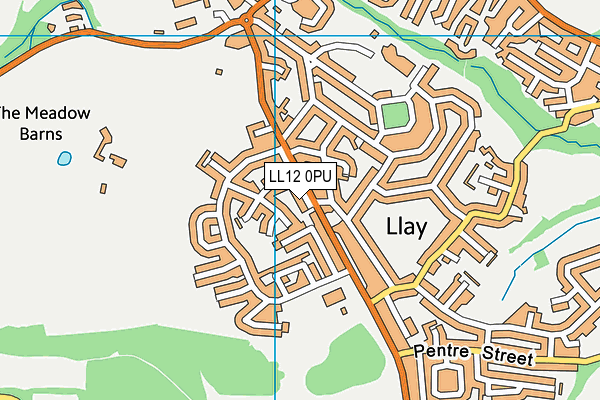 LL12 0PU map - OS VectorMap District (Ordnance Survey)