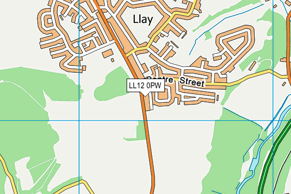 LL12 0PW map - OS VectorMap District (Ordnance Survey)