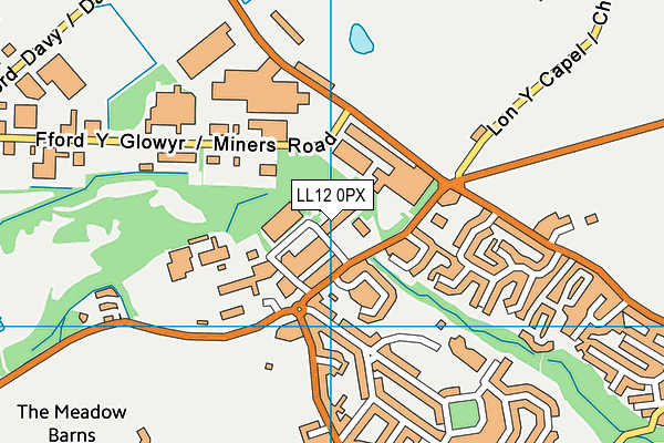 LL12 0PX map - OS VectorMap District (Ordnance Survey)
