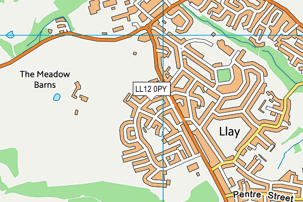 LL12 0PY map - OS VectorMap District (Ordnance Survey)