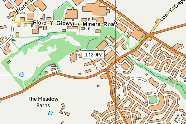 LL12 0PZ map - OS VectorMap District (Ordnance Survey)