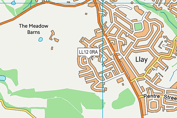 LL12 0RA map - OS VectorMap District (Ordnance Survey)