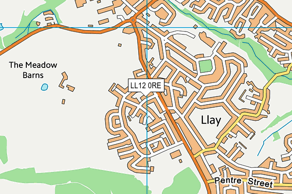 LL12 0RE map - OS VectorMap District (Ordnance Survey)