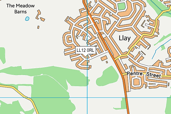 LL12 0RL map - OS VectorMap District (Ordnance Survey)