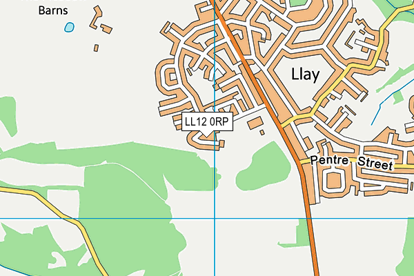 LL12 0RP map - OS VectorMap District (Ordnance Survey)