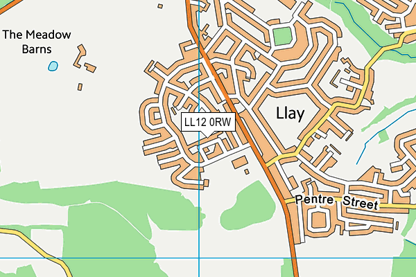 LL12 0RW map - OS VectorMap District (Ordnance Survey)