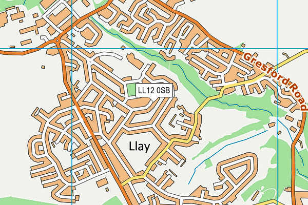 LL12 0SB map - OS VectorMap District (Ordnance Survey)