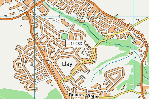 LL12 0SD map - OS VectorMap District (Ordnance Survey)