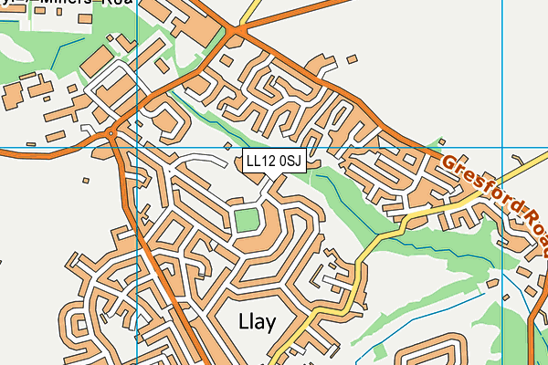 LL12 0SJ map - OS VectorMap District (Ordnance Survey)