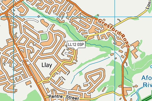 LL12 0SP map - OS VectorMap District (Ordnance Survey)