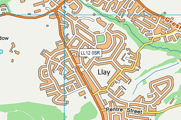 LL12 0SR map - OS VectorMap District (Ordnance Survey)