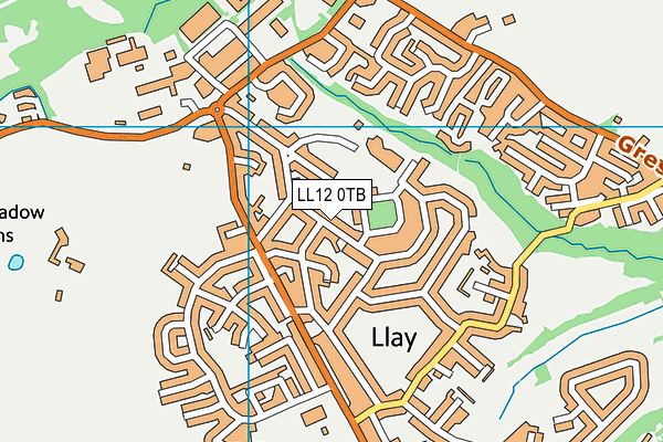 LL12 0TB map - OS VectorMap District (Ordnance Survey)