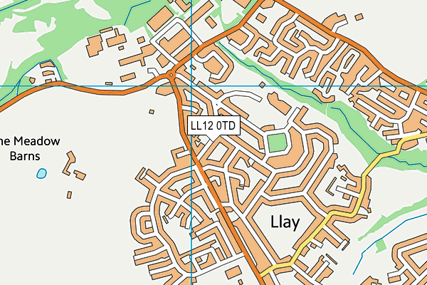 LL12 0TD map - OS VectorMap District (Ordnance Survey)