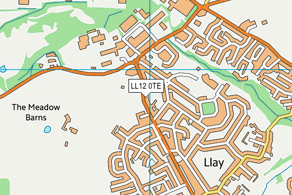 LL12 0TE map - OS VectorMap District (Ordnance Survey)