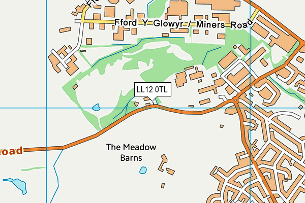 LL12 0TL map - OS VectorMap District (Ordnance Survey)