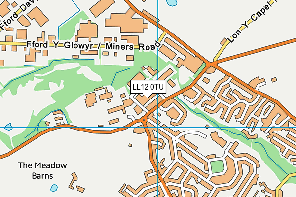 LL12 0TU map - OS VectorMap District (Ordnance Survey)