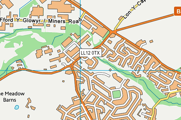LL12 0TX map - OS VectorMap District (Ordnance Survey)