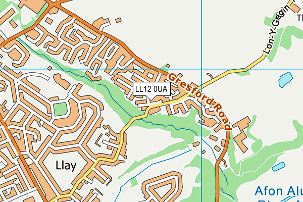 LL12 0UA map - OS VectorMap District (Ordnance Survey)