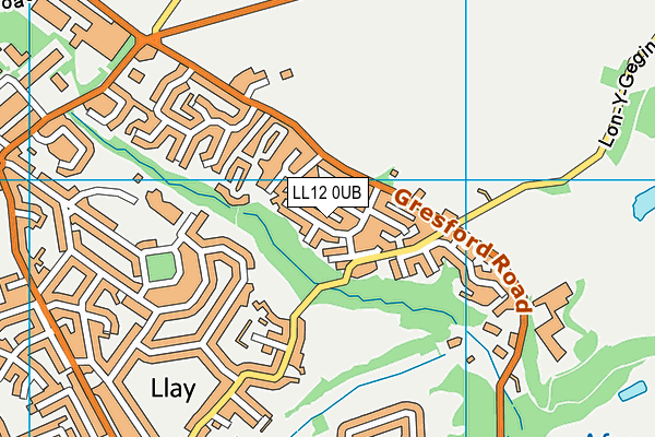 LL12 0UB map - OS VectorMap District (Ordnance Survey)