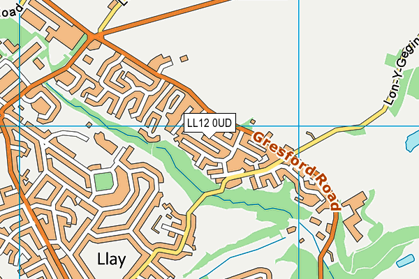LL12 0UD map - OS VectorMap District (Ordnance Survey)