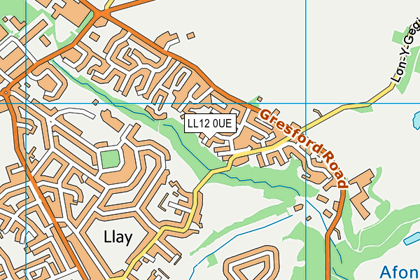 LL12 0UE map - OS VectorMap District (Ordnance Survey)
