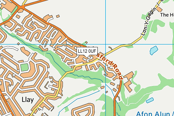 LL12 0UF map - OS VectorMap District (Ordnance Survey)
