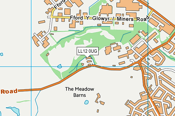 LL12 0UG map - OS VectorMap District (Ordnance Survey)