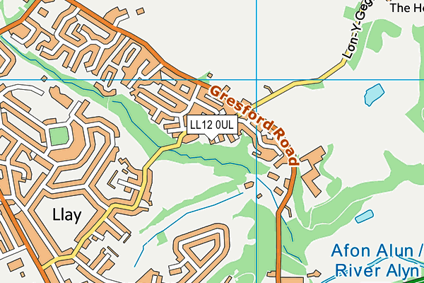 LL12 0UL map - OS VectorMap District (Ordnance Survey)