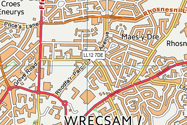 LL12 7DE map - OS VectorMap District (Ordnance Survey)