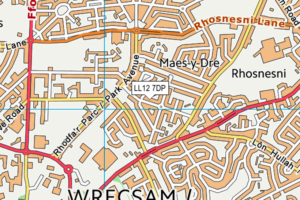 LL12 7DP map - OS VectorMap District (Ordnance Survey)