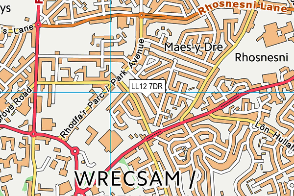 LL12 7DR map - OS VectorMap District (Ordnance Survey)