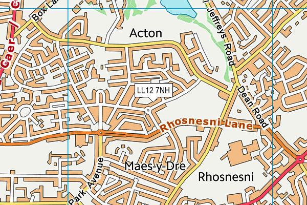 LL12 7NH map - OS VectorMap District (Ordnance Survey)