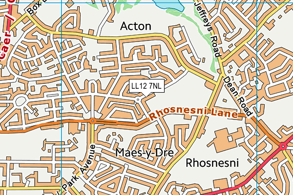 LL12 7NL map - OS VectorMap District (Ordnance Survey)