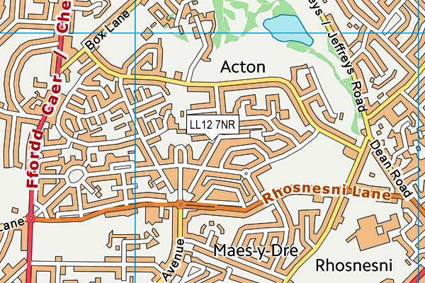 LL12 7NR map - OS VectorMap District (Ordnance Survey)