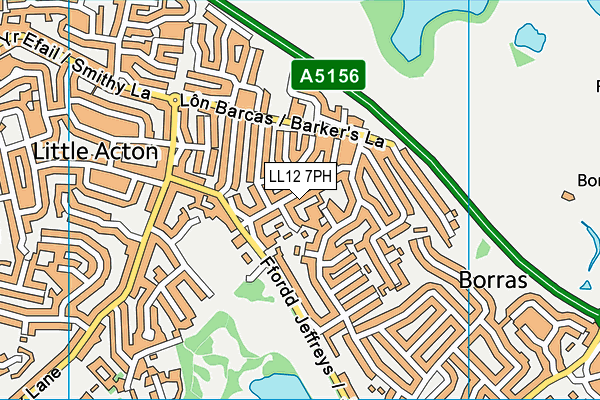 LL12 7PH map - OS VectorMap District (Ordnance Survey)